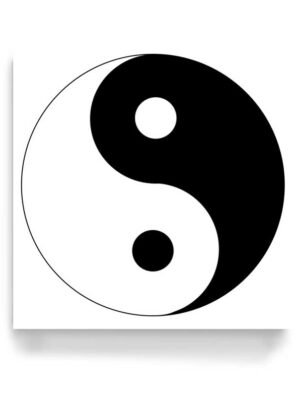 obraz na stene yin yang