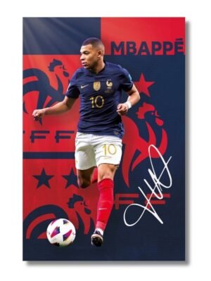 Obraz na stenu Mbappe v drese Franúzska, futbalový obraz