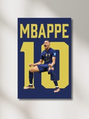 Obrazy na stenu Mbappe číslo 10 futbalové obrazy futbalové darčeky pre futbalistu