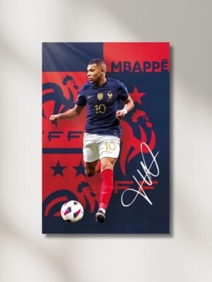 Obrazy na stenu Mbappe dres Francúzko futbalové darčeky pre futbalistu