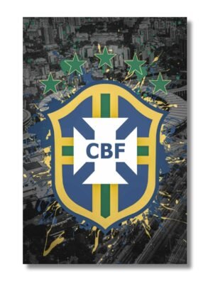 Logo Brazilia obraz na stenu futbalové darčeky. Darček pre futbalistu