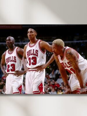 Jordan Pippen Rodman obraz basketbalistov