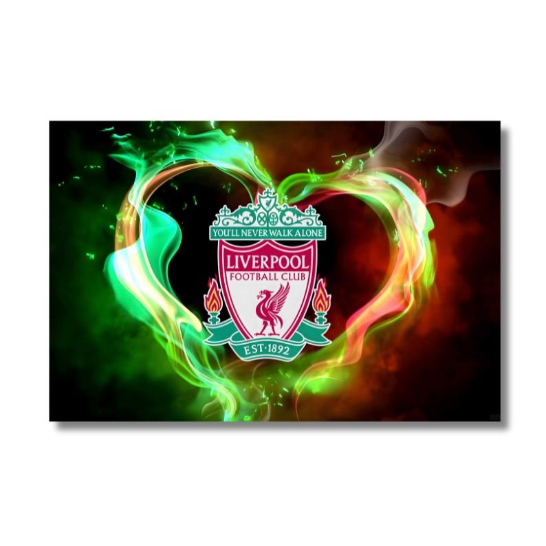 Liverpool obraz logo klubu srdce